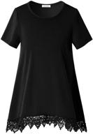 👚 perfashion black sleeve cotton blouse: стильная одежда для девочек на любой случай логотип