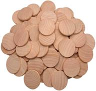 🌲 100 упаковок axesickle 1.5-дюймовый незаконченный натуральный деревянный диск для рукоделия логотип