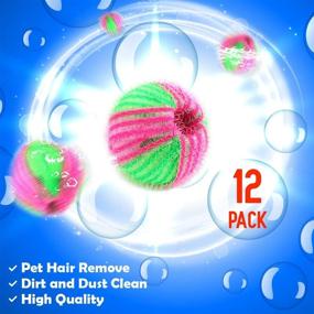 img 3 attached to 🐾 Nado Care Pet Hair Remover for Laundry - Pack of 12 Reusable Dryer Balls - Efficient Pet Washing Ball for Laundry - Magic Hair Removing Balls