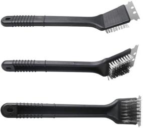 img 1 attached to 🔥 Barbecue Grill Brush Set, 12-Inch 3-Sided BBQ Grill Brush and Scraper - Two Pack for Complete Grill Cleaning, Must-Have BBQ Grilling Accessories Gift