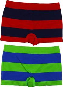 img 2 attached to 🩲 Striped Seamless Boxer Briefs for Boys' Clothing: Top Choice in Underwear