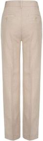 img 2 attached to Calvin Klein Linen Front Dress Pants for Boys' Clothing