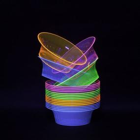 img 2 attached to Colorful Plastic Bowl - Party Essentials N102090 Brights