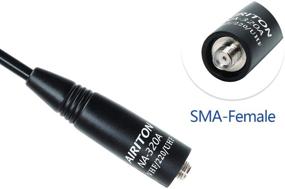 img 2 attached to 📡 Airiton NA-320A Tri-band Antenna 2M, 1.25M, 70CM (144-220-440Mhz) SMA-Female Antenna for BTECH and Baofeng UV-5X3, UV-5RX3, UV-5RIII, UV-R3, MKX3 (Pack of 4)