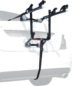 img 2 attached to 🚲 Easy-to-Use Allen Sports Deluxe 2-Bike Trunk Mount Rack | Model 102DB, Black/Silver | Compact Size: 23 x 15 x 4 inches