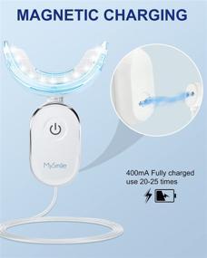 img 1 attached to 🦷 Fast Teeth Whitening Kit - MySmile Teeth Whitening Light with 10 Min LED Accelerator, USB Connected for Home Use, Removes Coffee Stains (Gel Not Included)