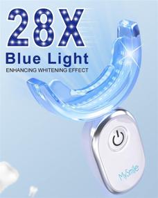 img 3 attached to 🦷 Fast Teeth Whitening Kit - MySmile Teeth Whitening Light with 10 Min LED Accelerator, USB Connected for Home Use, Removes Coffee Stains (Gel Not Included)