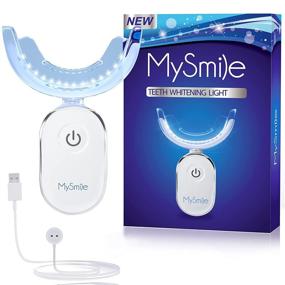 img 4 attached to 🦷 Fast Teeth Whitening Kit - MySmile Teeth Whitening Light with 10 Min LED Accelerator, USB Connected for Home Use, Removes Coffee Stains (Gel Not Included)