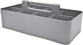 img 3 attached to Enjoy Organizer -Large Carry Caddy Bin Basket Portable Office Desk Storage DIY- Made In USA (Orion Gray)