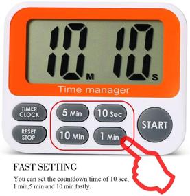 img 2 attached to ⏱️ AIMILAR Digital Countdown Kitchen Timer - Fast Setting Magnetic Timer Clock with Alarm for Cooking, Baking, and Students - Count Up/Down