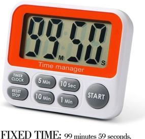 img 1 attached to ⏱️ AIMILAR Digital Countdown Kitchen Timer - Fast Setting Magnetic Timer Clock with Alarm for Cooking, Baking, and Students - Count Up/Down