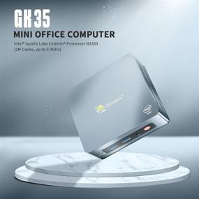 img 3 attached to 🖥️ Beelink Mini PC GK35: Windows 10 Pro Quad Core Intel N3350, 4GB RAM 64G eMMC, 4K Dual HDMI, WiFi, Gigabit Ethernet, USB 3.0, BT4.0- Auto Power On Support