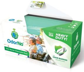 img 2 attached to 🗑️ OdorNo Heavy Duty Disposal Bags - Case of 250 Bags (2 Gallon, 10 Boxes of 25 Bags)