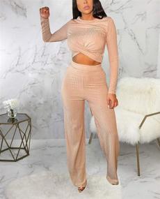 img 1 attached to Womens Piece Sleeve Pants Jumpsuits