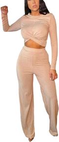 img 4 attached to Womens Piece Sleeve Pants Jumpsuits