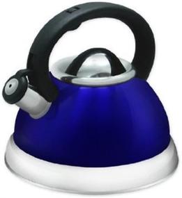 img 1 attached to ☕ Blue Whistling Tea Kettle (Blue) - Enhanced SEO