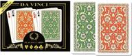 🃏 da vinci venezia italian 100% plastic playing cards - 2-deck set, regular index, bridge size logo