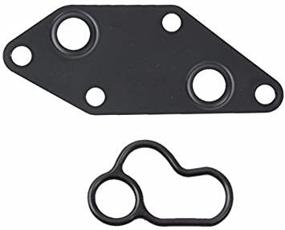 img 1 attached to 🔧 Compatible Engine Oil Cooler Gasket Set for 2007-2013 Altima Sentra Rogue with 2.5L 4 Cylinder Engine - Metal Gasket + Oring Seal