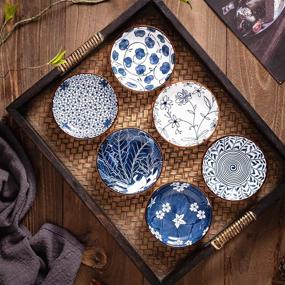 img 2 attached to 🍽️ Exquisite Japanese Ceramic Dipping Dishes for Your Kitchen Delights