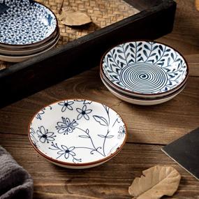 img 1 attached to 🍽️ Exquisite Japanese Ceramic Dipping Dishes for Your Kitchen Delights