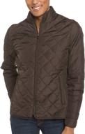 marc womens quilted chocolate x large logo