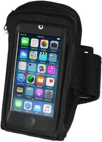 img 3 attached to 🎧 i2 Gear Armband Case for iPod Touch 7th, 6th & 5th Generation - Workout MP3 Holder with Zipper Pouch & Adjustable Arm Band (20 inch)