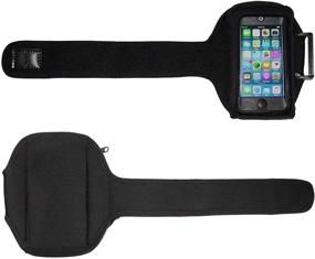 img 1 attached to 🎧 i2 Gear Armband Case for iPod Touch 7th, 6th & 5th Generation - Workout MP3 Holder with Zipper Pouch & Adjustable Arm Band (20 inch)