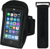 🎧 i2 gear armband case for ipod touch 7th, 6th & 5th generation - workout mp3 holder with zipper pouch & adjustable arm band (20 inch) logo