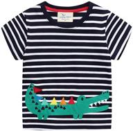 🦖 eulla dinosaur t shirt: trendy boys' crewneck clothing in tops, tees & shirts logo