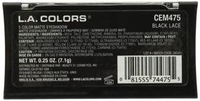 img 3 attached to L.A. COLORS 5 Color Matte Eyeshadow in Black Lace - Long-lasting Formula, 0.08 oz