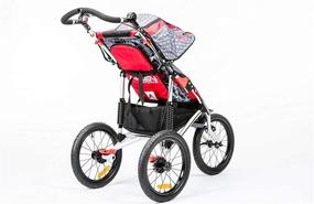 img 3 attached to Efficient and Stylish: Allen Sports Premier Aluminum 1-Child Jogger in Red (Model J1)