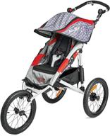efficient and stylish: allen sports premier aluminum 1-child jogger in red (model j1) logo