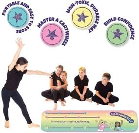 img 3 attached to CARTWHIRLER Cartwheel Training Mats: Versatile 🤸 Gymnastics Mat for Kids, Yoga, Dance & Play