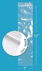 img 3 attached to 🛍️ Premium Clear Plastic Resealable Ziplock Bags: Ideal Packaging & Shipping Solutions