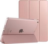 timovo ipad 10.2 case - slim translucent hard pc protective smart cover with stand for ipad 9th/8th/7th generation - rose gold логотип