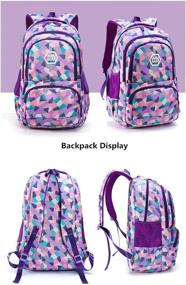 img 3 attached to 🎒 Adanina Geometric Primary Backpack: Perfect for Students on the Go!