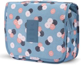 img 4 attached to Ultimate Travel Companion: Waterproof Hanging Toiletry Bag & Multi-purpose Cosmetic Organizer for Women/Girls