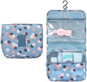 img 3 attached to Ultimate Travel Companion: Waterproof Hanging Toiletry Bag & Multi-purpose Cosmetic Organizer for Women/Girls