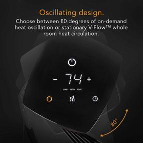 img 3 attached to 🔥 Vornado OSCTH1: Oscillating Electric Tower Space Heater - Timer, Thermostat, Safety Features - Whole Room, Black