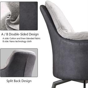 img 1 attached to 🪑 Home and Office Ergonomic Swivel Boss Chair with Super Soft Cotton Cushion for Desk Comfort