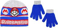 optimized for cold weather: nintendo super mario weather glove - ideal boys' accessories logo