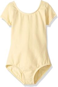 img 1 attached to Capezio Short Sleeve Leotard: Stylish and Comfortable Girls' Clothing