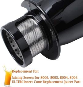 img 1 attached to 🔧 Omega 8006 Juicing Screen Replacement for Models 8006 8005 8004 8003 - Slow Masticating Juicer Accessories, Strong and Durable Juicing Screen Replacement Parts, Not Compatible with J8006HDS & J8006HDC Models