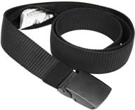 👜 travel money belts for women: hidden pocket nylon belt with zinc alloy buckle - black logo