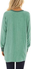 img 2 attached to 👚 Stylish and Versatile: GADEWAKE Women's Color Block Long Sleeve T-Shirt with Pocket