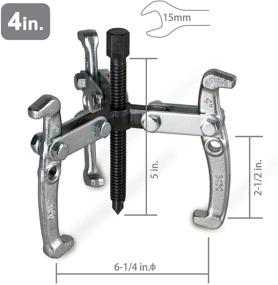 img 2 attached to 🔧 EFFICERE Premium 3-Jaw Gear Puller Set: Best Tools for Gear, Bearing, Pulley, and Flywheel Removal