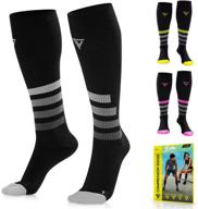 🧦 revive your circulation with langov compression socks for women & men - 2 pairs, 20-30mmhg логотип