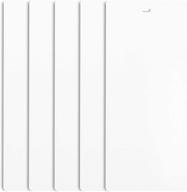 🪟 dalix pvc vertical blind replacement slats - curved, smooth white 98.5 x 3.5 (5-pack) logo