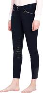 stylish and comfortable: equine couture women's brittni knee patch breech логотип