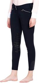 img 4 attached to Stylish and Comfortable: Equine Couture Women's Brittni Knee Patch Breech